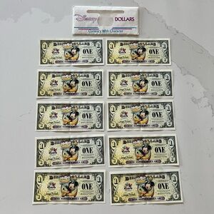 2009 Disney Dollars Set of 10